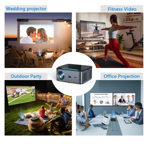 XIWBSY 8k Smart Projector AutoFocus Portable Projector 4K with WIFI Bluetooth 1080P Home Movie Theater Beamer Outdoor Proyector - Image 6