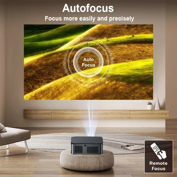 XIWBSY 8k Smart Projector AutoFocus Portable Projector 4K with WIFI Bluetooth 1080P Home Movie Theater Beamer Outdoor Proyector - Image 4