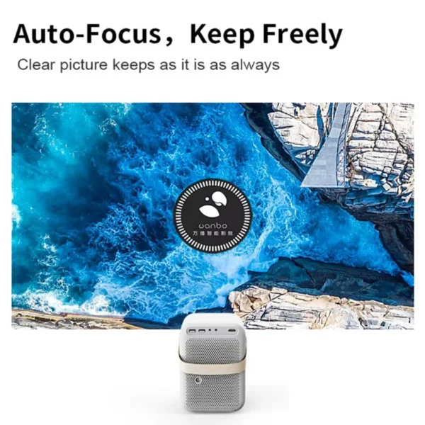 Wanbo T6 MAX 4K 1080P Android 9.0 Mini 650ANSI Lumens 2+16G 5G Wifi BT5.0 Projector AI Voice Home Theater - Image 2