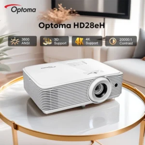 Optoma Hd28eh 1080P DLP Projector 4K Support Home Theater Blue-Ray 3D Video 4000 ANSI Lumens TV Beamer With HDMI LINK(CEC)