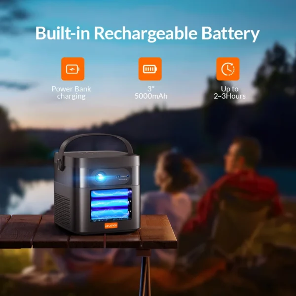 Vevshao V50 3D Portable Mini Projector 4K HD LED WiFi 1080P Movies Video DLP Home Theater Projectors With 15000mAh Battery - Image 3