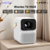 Wanbo T6 MAX 4K 1080P Android 9.0 Mini 650ANSI Lumens 2+16G 5G Wifi BT5.0 Projector AI Voice Home Theater